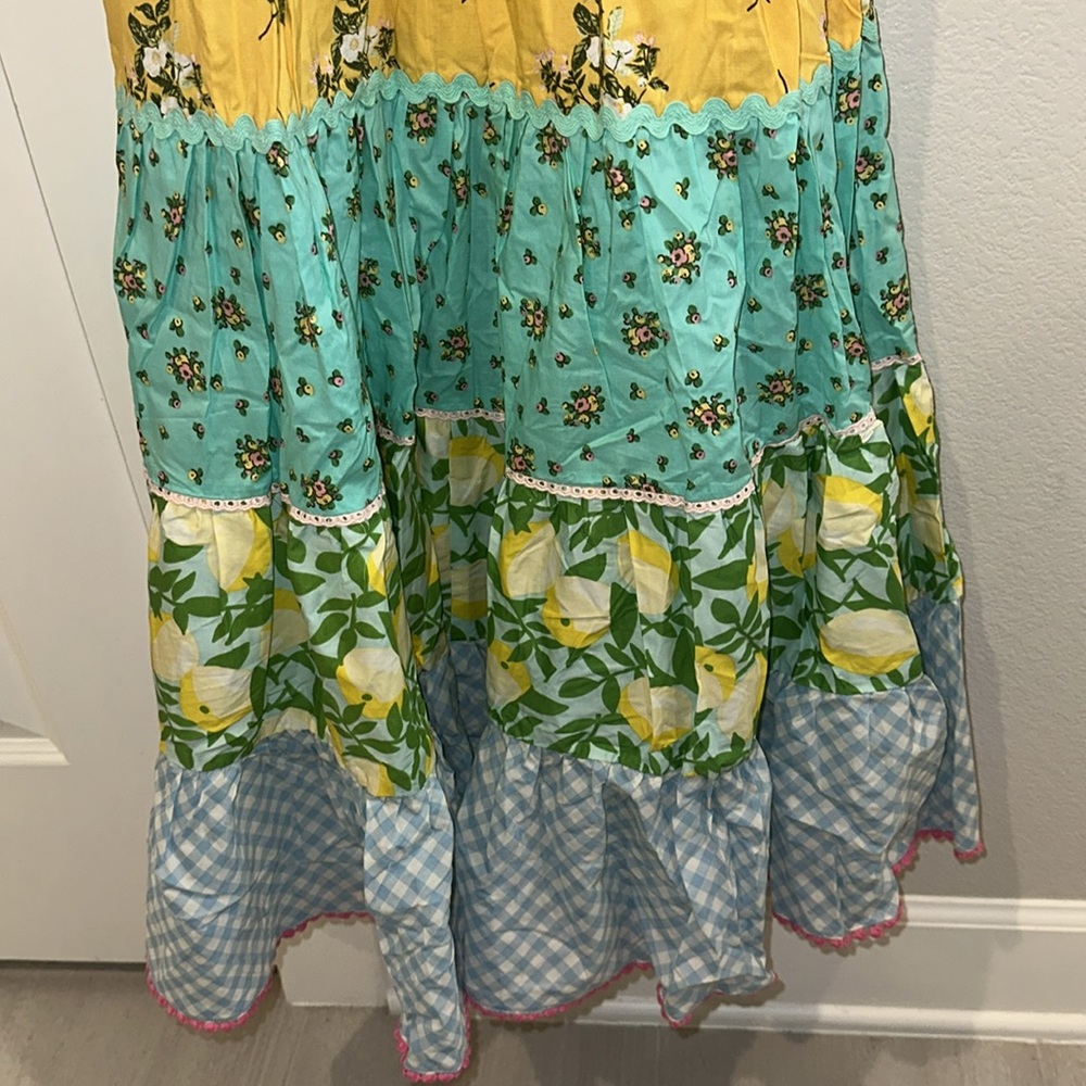 New Matilda Jane Brand Sweet Treat Maxi Dress Girls Teen Size 12 Floral Flower - Picture 11 of 15